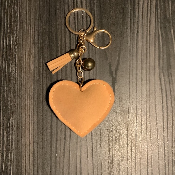 Reversible Glitter Golden Key ring, Bag charm. - Picture 4 of 4